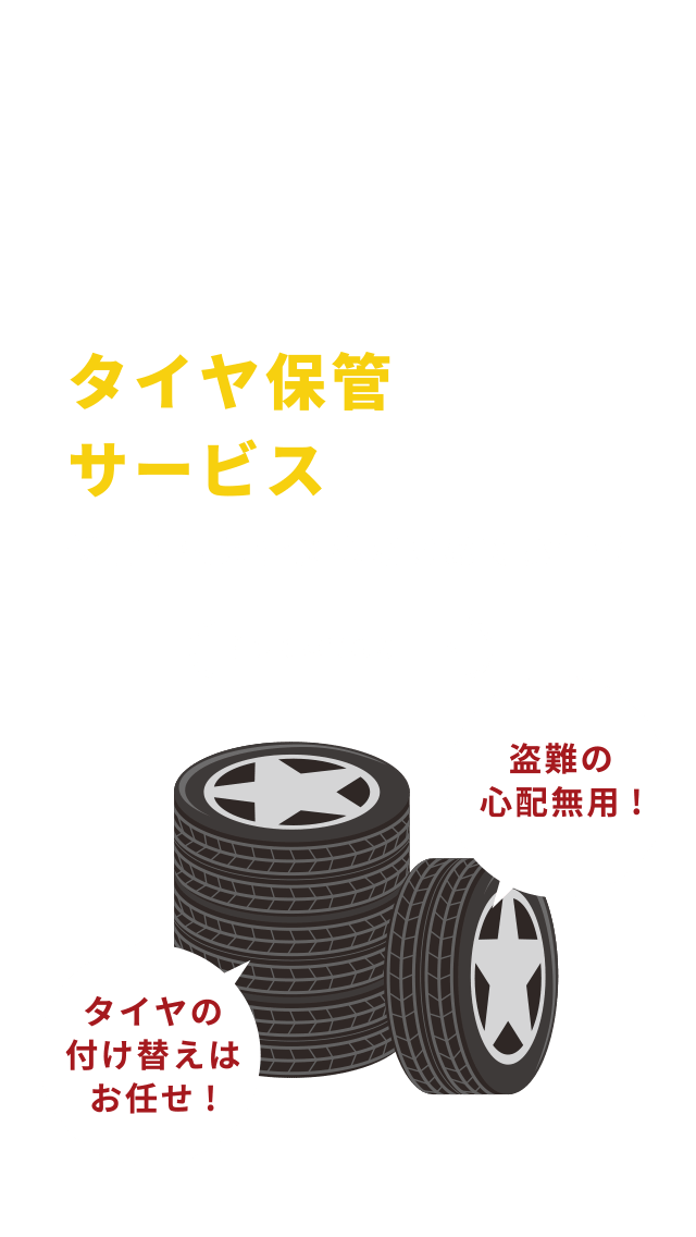 タイヤ保管サービス　詳しくはこちら